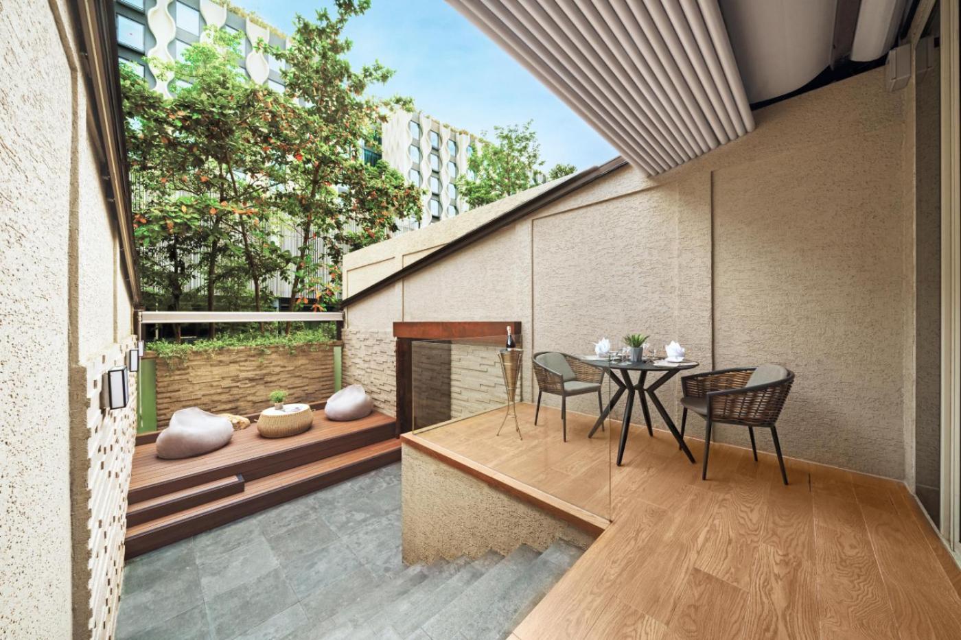 Oasia Resort Sentosa By Far East Hospitality Singapore Buitenkant foto The interior of a typical apartment at The Park